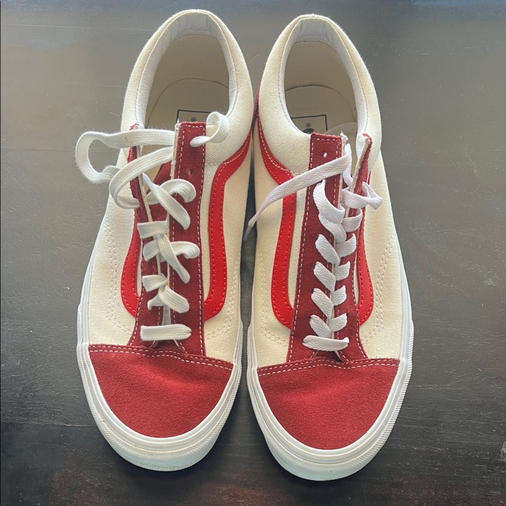NEW Vans Red and Cream Men's Shoes size 10